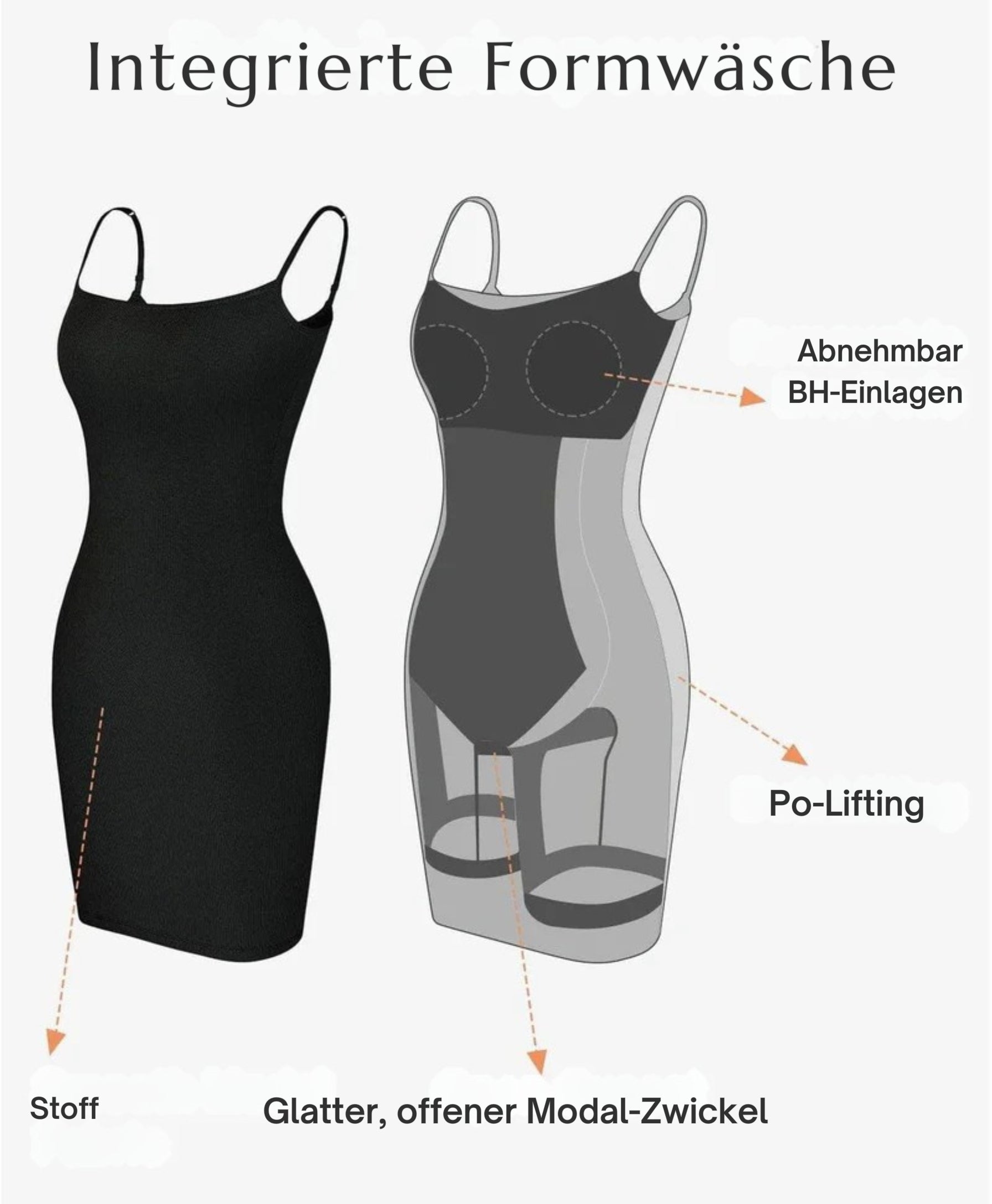 Shapewear Minikleid